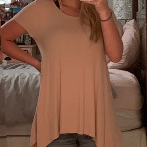 light tan flowy top